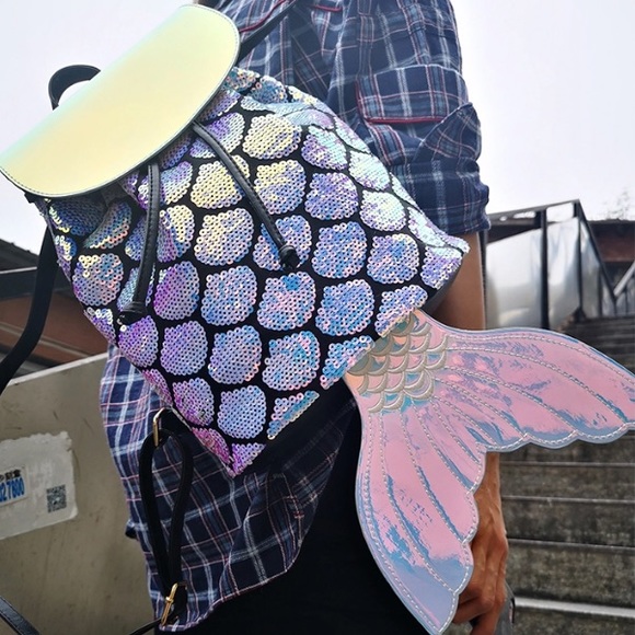Mermaid backpack rave costume festival Ariel edc - Picture 8 of 8